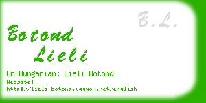botond lieli business card